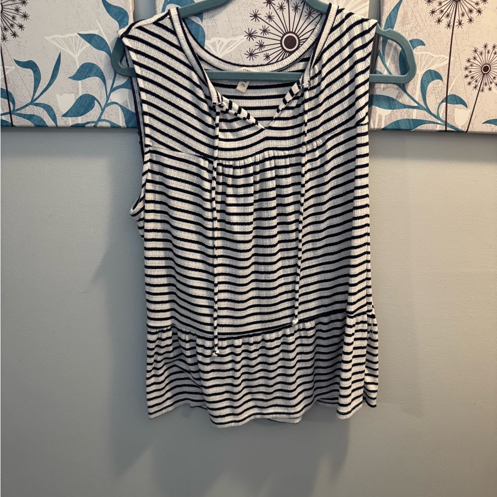 Como Vintage Striped Sleeveless Top Women’s Sz XXL EUC **PRICED REDUCED**